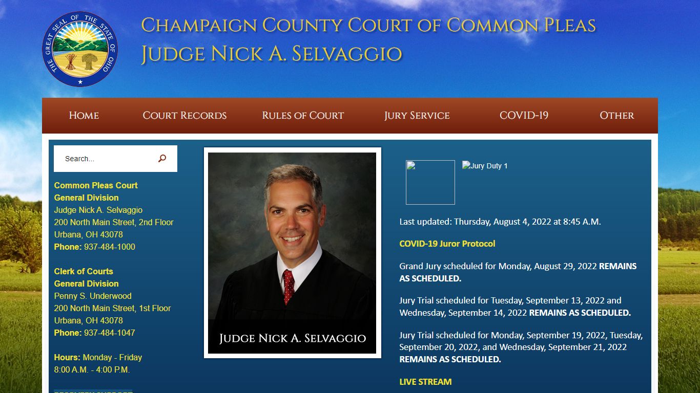 Champaign County Common Pleas Court, OH | Official Website